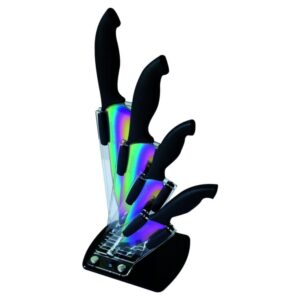 BLOC 4 COUTEAUX LAMES REVETEMENT TITANE