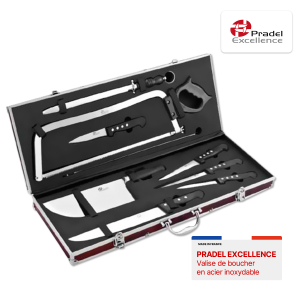 PRADEL EXCELLENCE Valise de boucher en acier inoxydable