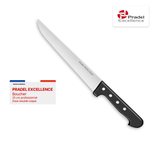 PRADEL EXCELLENCE BOUCHER 25 CM PROFESSIONNEL SOUS DOUBLE COQUE