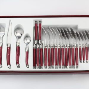 MENAGERE LAGIOLE MAUVE 24PCS PLEIN SOIE