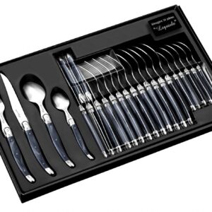 MENAGERE LAGUIOLE GRIUS MARBRE 24POCS PLEINE SOIE