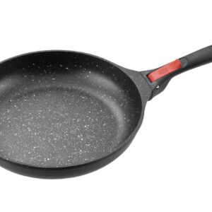 POÊLE FAÇON PIERRE Ø 28 cm VOLNA MANCHE AMOVIBLE, TOUS FEUX