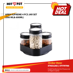 APEX SUPREME 4 PCS JAR SET (300 ML& 600ML)