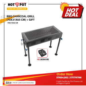 BBQ CHARCOAL GRILL (70X31X65 CM) + GIFT