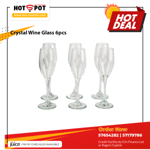 Crystal Wine Glass 6pcs