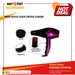NEW NOVA HAIR DRYER 3000W