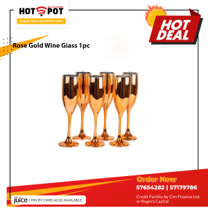 Rose Gold Wine Glass 1pc