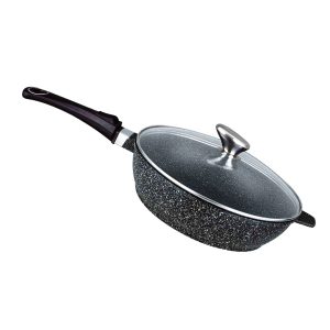 POÊLE PREMIUM 24 CM "Façon pierre" Manche amovible