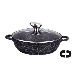 MIJOTEUSE PREMIUM "Façon pierre" Poignées en silicone amovibles 24 CM X 6.5 CM   2.5 L