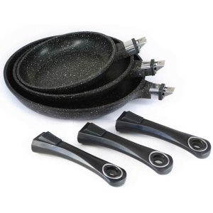 Pradel Excellence  Pack 3 Poêles Pierre – Premium 20/24/28 cm